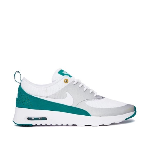 Nike Shoes - Nike Air Max Thea in White/Teal with Silver